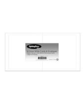 HobbyGros - Cards & Envelopes Square Snow White 135x135 mm