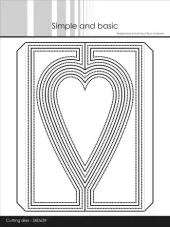 Simple and Basic - Heartshaped Gatefold A6 Dies