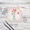 Gummiapan - Bukett i vase- Dies