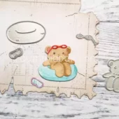 Gummiapan - Bamse i badering - nalle- Dies
