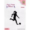 Nellie's Choice • Silhouet Clear Stamps Women Playing Soccer