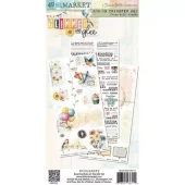 49 and Market -  Glimmer and Glee Rub-ons transfer set