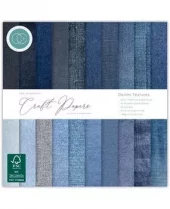 Craft Consortium - Essential Craft Papers 6x6 Inch Paper Pad Demin textures