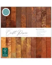 Craft Consortium - Essential Craft Papers 6x6 Inch Paper Pad Rust textures