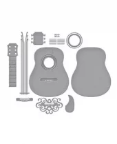 Spellbinders - Bibi's Musical Notes Etched Dies Majestic Guitar