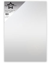 Paper favourites - Mirror Card Gossy - A4 Crome Silver