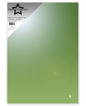 Paper favourites - Mirror Card Gossy - A4 Holly green