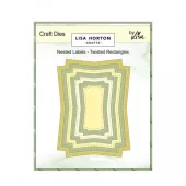 Lisa Horton - Craft Dies Nested Labels Twisted Rectangles