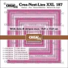 Crealies - Crea-Nest-Lies XXL Dies Squares with Dots and Stripes