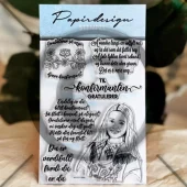 Papirdesign - Flott i bunad - Clear stamp