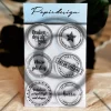 Papirdesign - Runde stempel 2- stempel