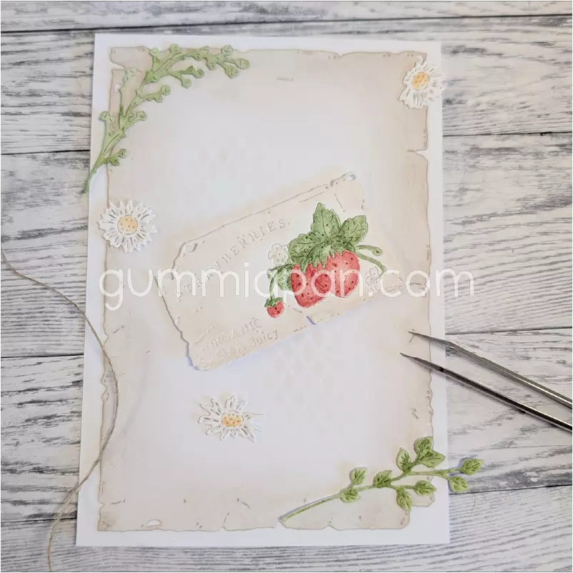 Gummiapan - Billett med Jordbær - Dies