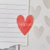 Gummiapan - Enkelt hjerte  - 210294