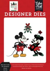 Mouse And Me Christmas Medium Designer Die Set Meet Me Under The Mistletoe Mouse