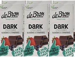 de Bron Dark Chcolate Bluberries & Strawberries 100g