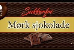 Sukkerfri Mørk Sjokolade 75gr