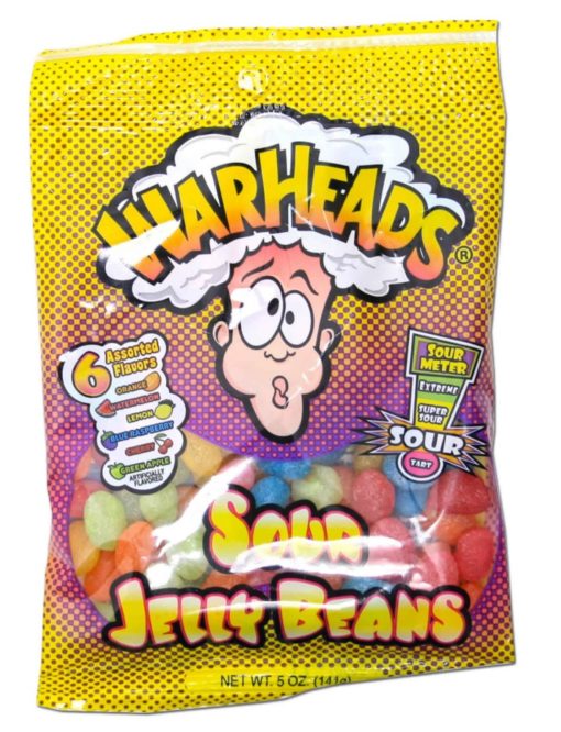 Warheads Sour JellyBeans Bag 142g