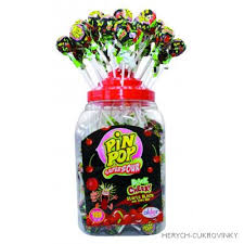 Pin Pop Black Cherry Bubble Gum 17gr