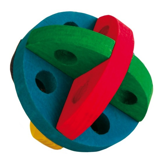 Hamsterleke 6185 Ball i Tre 8,5cm Grønn/Blå/Gul/Rød
