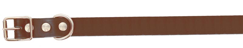 Lærhalsbånd 12mmx 35cm brun