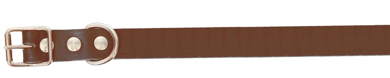Lærhalsbånd  18mmx45cm brun
