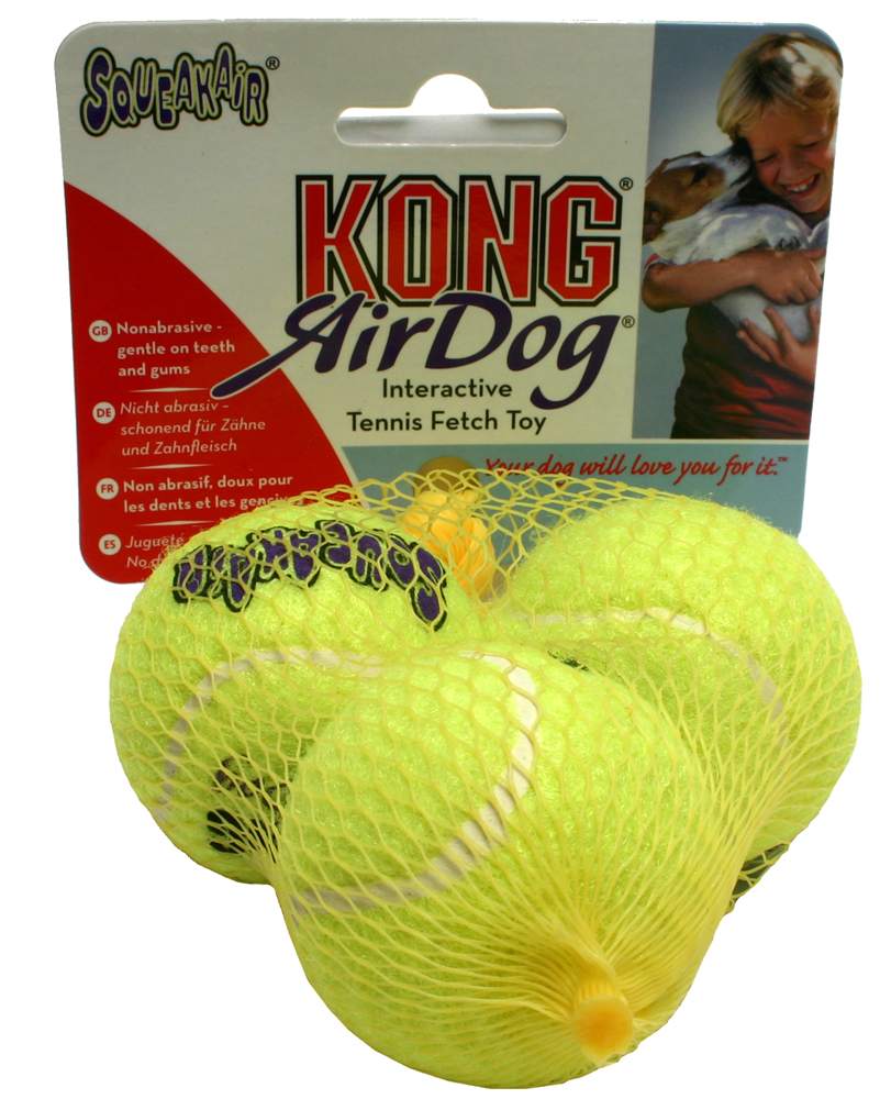 AIRKONG Squeaker tennisball,small, 3pk