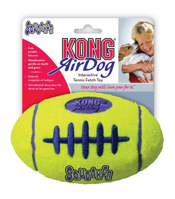 KONG AirDog Squeaker Football tennisball, small, ASFB3
