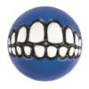 Rogz Grinz smileball med tenner, blå, GR02B 6,4 cm