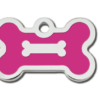 PetScribe tag Bone small, Epoxy Neon Pink,
