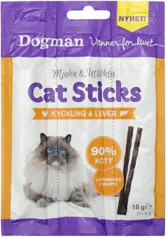 Cat Sticks 3-pack Kylling /lever 18g