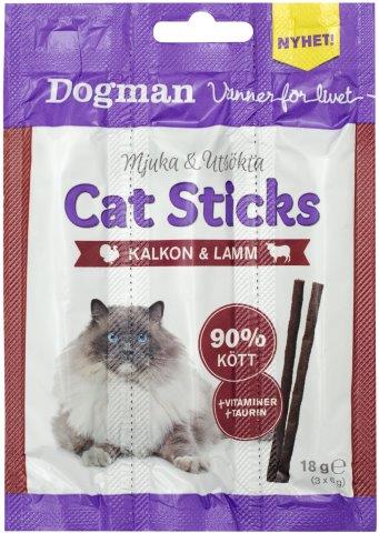 Cat Sticks 3-pack Kalkun/lam 18g