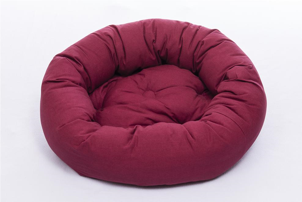 Dog Gone Smart Donut seng, large, 89 cm, Berry, rød