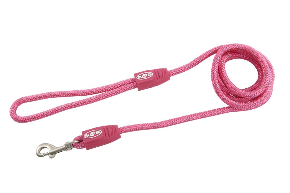 BUSTER Reflective Rope 180 cm line, pink, 8mm