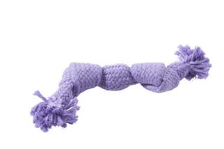 BUSTER Colour Squeak Rope, purple, small (23cm)