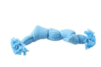 BUSTER Colour Squeak Rope, light blue, small (23cm)