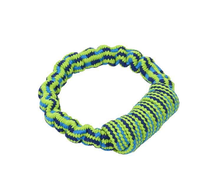 BUSTER  Bungee Rope Handle,blue/lime, 16 cm