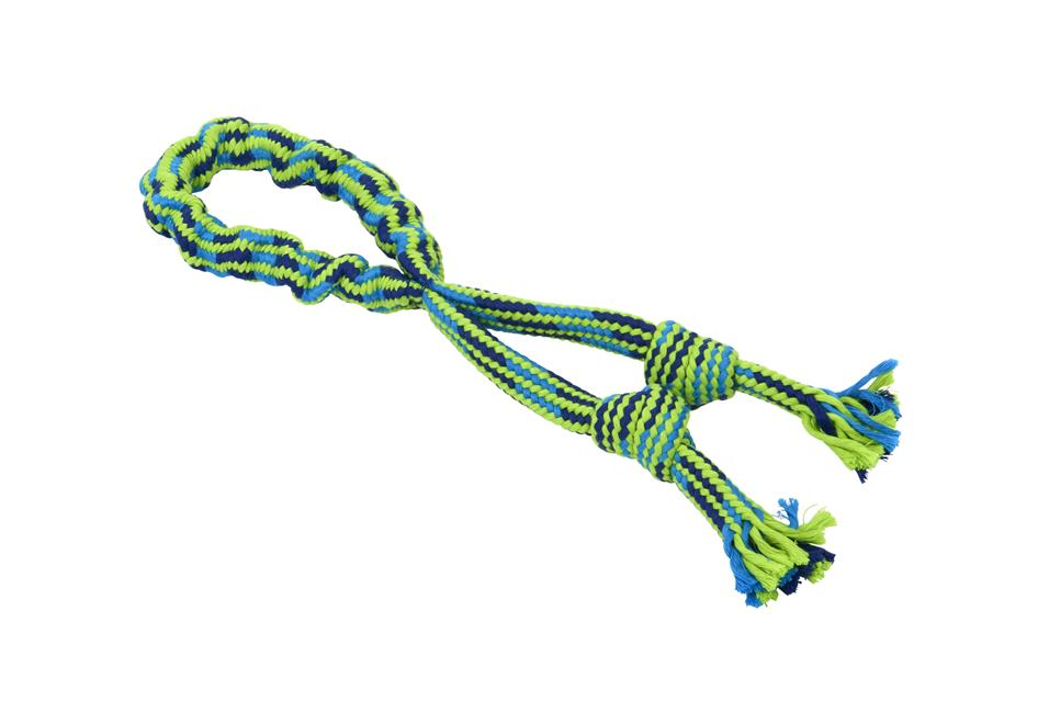 BUSTER  Bungee Rope Double Knot, blue/lime, 35 cm