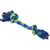 BUSTER  Dental Rope 2-Knot, blue/lime, medium, 30 cm