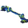 BUSTER  Dental Rope 2-Knot, blue/lime, x-large, 40 cm