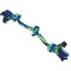 BUSTER  Dental Rope 3-Knot, blue/lime, small, 38 cm
