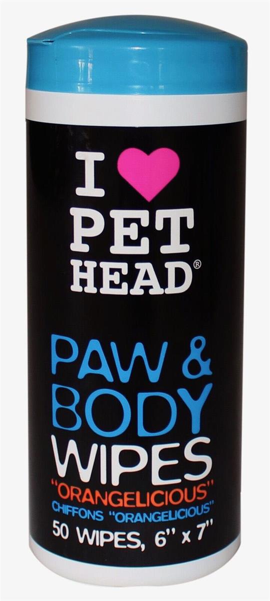Pet Head Paw & Body Wipes 50stk