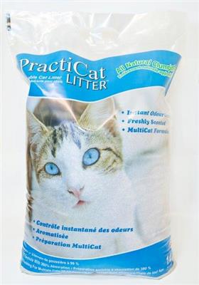 PractiCat kattegrus 14 kg Fin 0,5-1mm, med pudder
m/duft