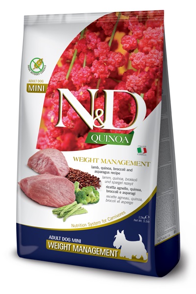 FA  DOG QUINOA WEIGHT MANAGEMENT LAMB MINI 2,5 KG