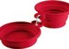 Silicone Travel bowl List 350/750 ml red
