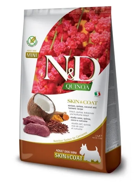 FA  DOG QUINOA SKIN & COAT VENISON Mini 2,5 KG