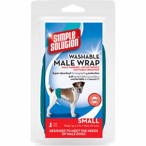 Simple Solution Vaskbar mavebånd til hanhunde,S