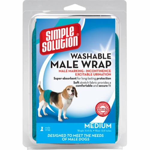 Simple Solution Vaskbar mavebånd til hanhunde,M