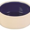 Hundeskål Keramik 2450 0,4L Hvit/Blå