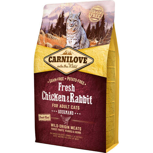 Carnilove Chicken+Rabbit f/Adult cats 2kg