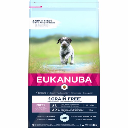 PUPPY&JUNIOR LARGE GRAINFREE OCEAN FISH 3kg